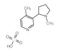 4-methyl-3-(1-methylpyrrolidin-2-yl)pyridine,perchloric acid结构式