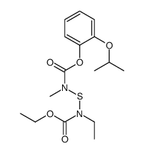 (2-propan-2-yloxyphenyl) N-[ethoxycarbonyl(ethyl)amino]sulfanyl-N-methylcarbamate结构式