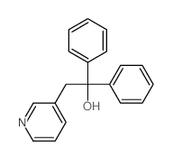 3-Pyridineethanol, a,a-diphenyl- structure