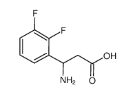 3-AMINO-3-(2,3-DIFLUORO-PHENYL)-PROPIONIC ACID structure