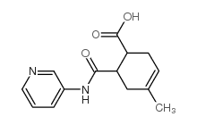 3-Cyclohexene-1-carboxylicacid,4-methyl-6-[(3-pyridinylamino)carbonyl]- structure