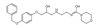 N-[2-[[2-hydroxy-3-[4-(phenylmethoxy)phenoxy]propyl]amino]ethyl]morpholine-4-carboxamide Structure