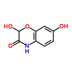 2,7-Dihydroxy-2H-1,4-benzoxazin-3(4H)-one structure