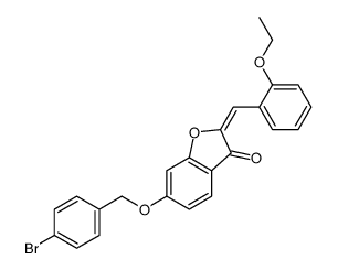 6-[(4-bromophenyl)methoxy]-2-[(2-ethoxyphenyl)methylidene]-1-benzofuran-3-one Structure