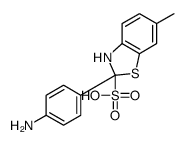 2-(4-aminophenyl)-6-methylbenzothiazolesulphonic acid Structure