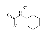 cyclohexylaminodithiocarboxylic acid, potassium salt Structure