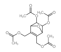 7-Oxabicyclo[2.2.1]hept-2-ene-2,3-dimethanol,5,6-bis(acetyloxy)-, diacetate, (endo,endo)- (9CI) structure