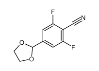 4-(1,3-dioxolan-2-yl)-2,6-difluorobenzonitrile Structure