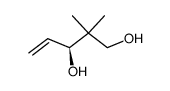 (3S)-2,2-dimethylpent-4-ene-1,3-diol结构式