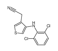 4-(2,6-Dichloroanilino)-3-thiopheneacetonitrile Structure