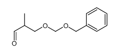 2-methyl-3-(phenylmethoxymethoxy)propanal结构式