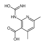 3-Pyridinecarboxylicacid,2-[(aminocarbonyl)amino]-4,6-dimethyl-(9CI) structure