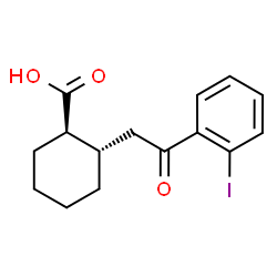 TRANS-2-[2-(2-IODOPHENYL)-2-OXOETHYL]CYCLOHEXANE-1-CARBOXYLIC ACID picture