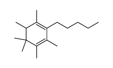 1,1,2,3,5,6-hexamethyl-4-pentyl-2,4-cyclohexadiene Structure