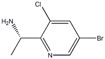 (S)-1-(5-Bromo-3-chloropyridin-2-yl)ethanamine Structure