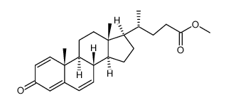 methyl (R)-4-((8S,9S,10R,13R,14S,17R)-10,13-dimethyl-3-oxo-8,9,10,11,12,13,14,15,16,17-decahydro-3H-cyclopenta[a]phenanthren-17-yl)pentanoate结构式