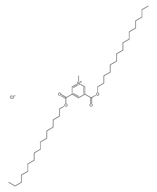 dihexadecyl 1-methylpyridin-1-ium-3,5-dicarboxylate,chloride结构式