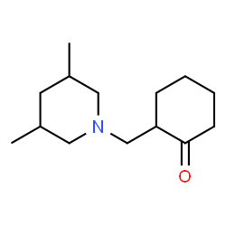 Cyclohexanone, 2-[(3,5-dimethyl-1-piperidinyl)methyl]- (9CI) Structure