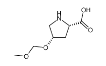 L-Proline, 4-(methoxymethoxy)-, (4S)- (9CI) Structure