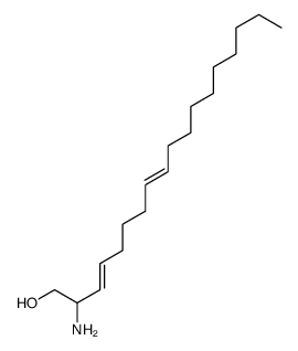 2-aminooctadeca-3,8-dien-1-ol结构式