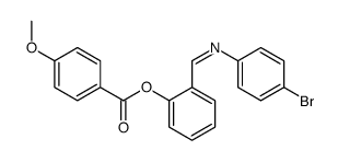 [2-[(4-bromophenyl)iminomethyl]phenyl] 4-methoxybenzoate Structure