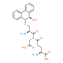 9,10-dihydro-9-glutathionyl-10-hydroxyphenanthrene结构式