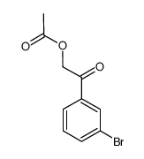 2-(3-bromophenyl)-2-oxoethyl acetate结构式