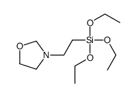 triethoxy-[2-(1,3-oxazolidin-3-yl)ethyl]silane结构式