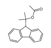 1-(fluoren-9-yl)-1-methylethyl acetate Structure