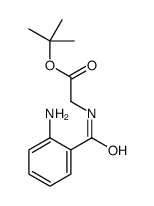 tert-butyl 2-[(2-aminobenzoyl)amino]acetate结构式