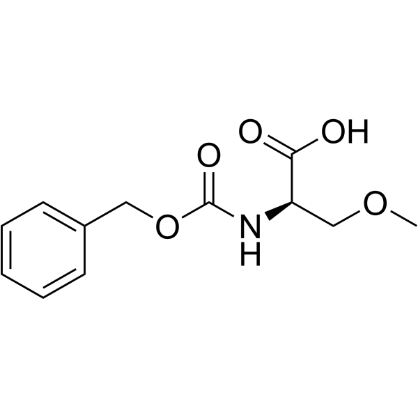 N-[(Benzyloxy)carbonyl]-O-methyl-D-serine Structure