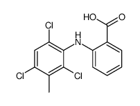 2-(2,4,6-trichloro-3-methylanilino)benzoic acid Structure