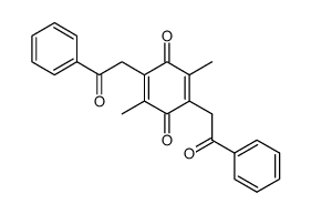 2,5-dimethyl-3,6-diphenacyl-1,4-benzoquinone Structure