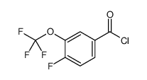 4-FLUORO-3-(TRIFLUOROMETHOXY)BENZOYL CHLORIDE结构式