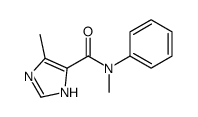 N,5-dimethyl-N-phenyl-1H-imidazole-4-carboxamide结构式