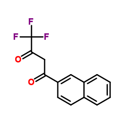 4,4,4-Trifluoro-1-(2-naphthyl)-1,3-butanedione Structure