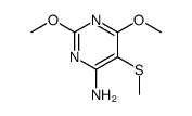 2,6-dimethoxy-5-methylsulfanylpyrimidin-4-amine Structure