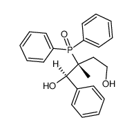 threo-2-diphenylphosphinoyl-2-methyl-1-phenylbutane-1,4-diol结构式