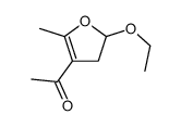 1-(2-ethoxy-5-methyl-2,3-dihydrofuran-4-yl)ethanone结构式