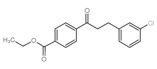 3-(3-CHLOROPHENYL)-4'-CARBOETHOXYPROPIOPHENONE结构式