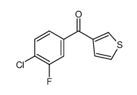 3-(4-CHLORO-3-FLUOROBENZOYL)THIOPHENE structure