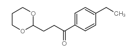 3-(1,3-DIOXAN-2-YL)-4'-ETHYLPROPIOPHENONE structure