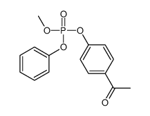 (4-acetylphenyl) methyl phenyl phosphate Structure