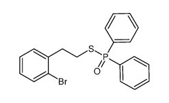 S-(2-bromophenethyl) diphenylphosphinothioate结构式