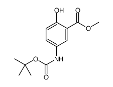 Benzoic acid, 5-[[(1,1-dimethylethoxy)carbonyl]amino]-2-hydroxy-, methyl ester图片