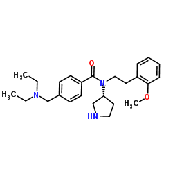 (R)-4-((二乙基胺)甲基)-N-(2-甲氧基苯乙基)- 4-[(二乙基氨基)甲基]-N-[2-(2-甲氧基苯基)乙基]-N-(3R)-3-吡咯烷基苯甲酰胺 二盐酸盐图片