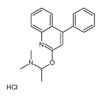 N,N-dimethyl-1-(4-phenylquinolin-2-yl)oxyethanamine,hydrochloride结构式