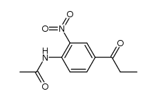 N-(2-nitro-4-propionylphenyl)acetamide Structure