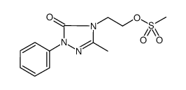 2-(2-phenyl-5-methyl-3-oxo-2,4-dihydro-3H-1,2,4-triazol-4-yl)ethyl methanesulfonate Structure