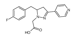 2-(5-(4-fluorobenzyl)-3-(pyridin-4-yl)-4,5-dihydro-1H-pyrazol-1-yl)acetic acid picture